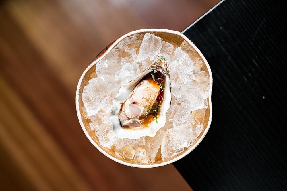  French oyster with ponzu sauce